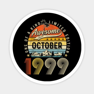 Awesome Since October 1999 Vintage 24th Birthday Magnet